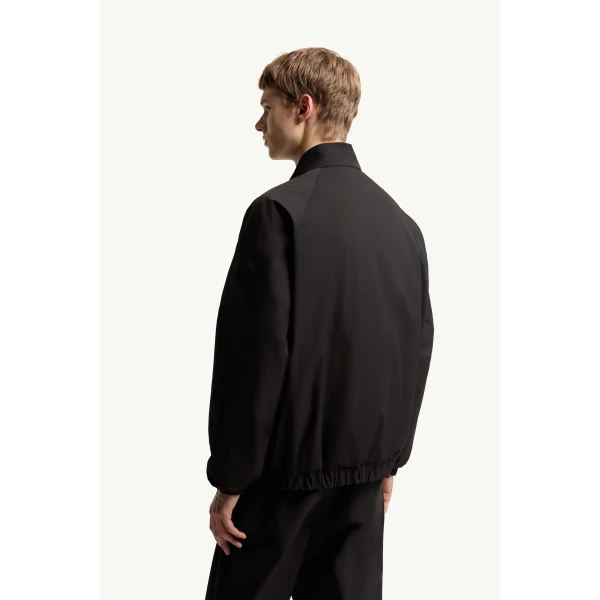 Moncler Hasteinen Short Down Jacket in Black, view 5 | Men's Jackets | Coveti