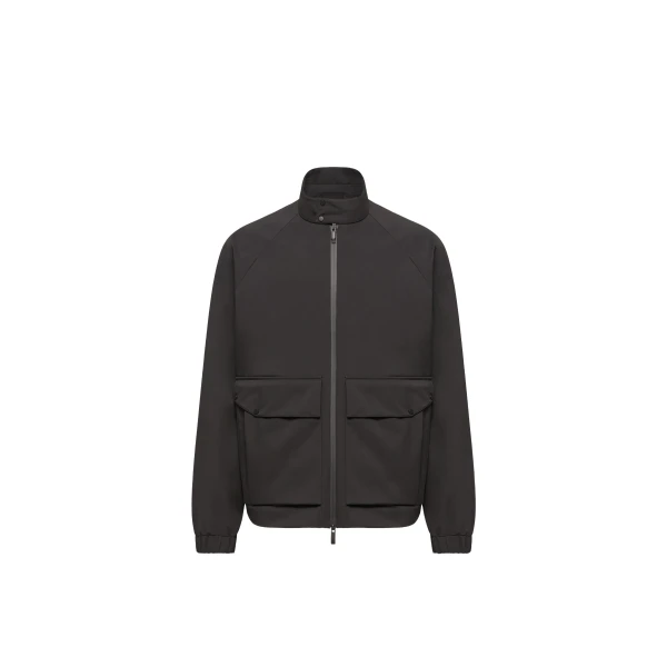 Moncler Hasteinen Short Down Jacket in Black | Men's Jackets | Coveti