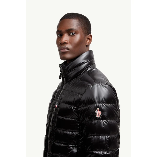 Moncler Hers Packable Insulated Ski Jacket in Black, view 3 | Men's Skiwear | Coveti