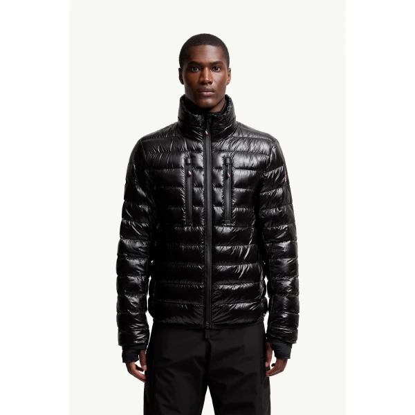 Moncler Hers Packable Insulated Ski Jacket in Black, view 4 | Men's Skiwear | Coveti
