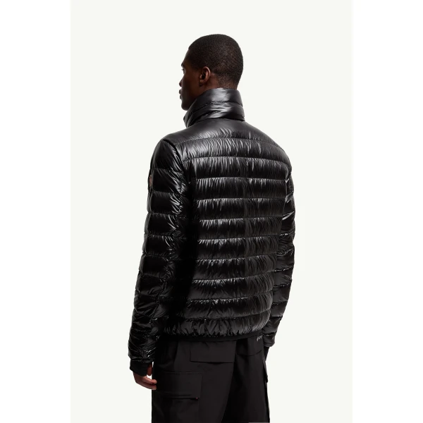 Moncler Hers Packable Insulated Ski Jacket in Black, view 5 | Men's Skiwear | Coveti