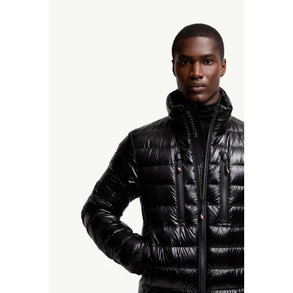 Moncler Hers Packable Insulated Ski Jacket in Black, view 6 | Men's Skiwear | Coveti