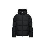 Moncler Himalaya Hooded Short Down Jacket in Black | Men's Jackets | Coveti