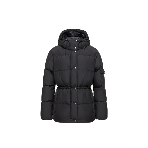 Himalaya Hooded Short Down Jacket in Dark Blue
