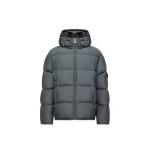 Moncler Himalaya Hooded Short Down Jacket in Dark Gray | Men's Jackets | Coveti