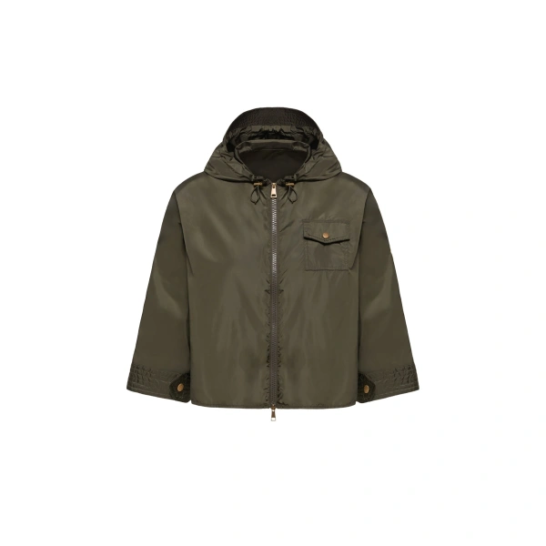 Hooded Cape in Olive Green