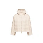 Moncler Hooded Square-Quilted Padded Cape in White Ivory Moncler Hooded Square-Quilted Padded Cape in White Ivory | Women's Cape Coats | Coveti