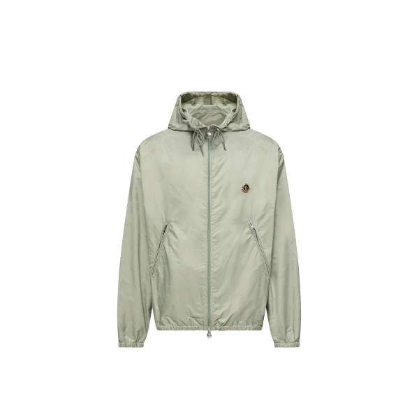 Hooded Windbreaker in Light Green