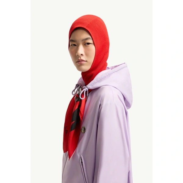 Moncler Hooded Windbreaker in Lilac, view 3 | Women's Jackets | Coveti