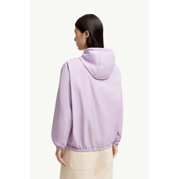 Moncler Hooded Windbreaker in Lilac, view 5 | Women's Jackets | Coveti