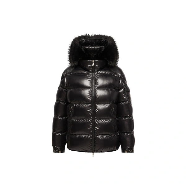 Hypolais Hooded Short Down Jacket in Black