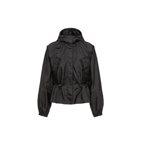 Imaginaire Canvas Short Parka in Black