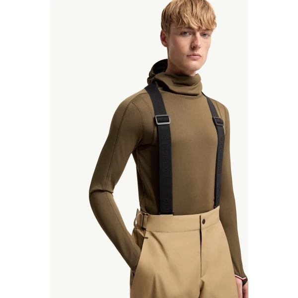 Moncler Insulated GORE-TEX Ski Bib in Beige, view 6 | Men's Skiwear | Coveti