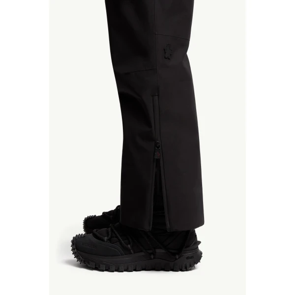 Moncler Insulated GORE-TEX Ski Bib in Black, view 3 | Men's Skiwear | Coveti