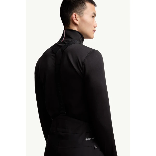 Moncler Insulated GORE-TEX Ski Bib in Black, view 6 | Men's Skiwear | Coveti