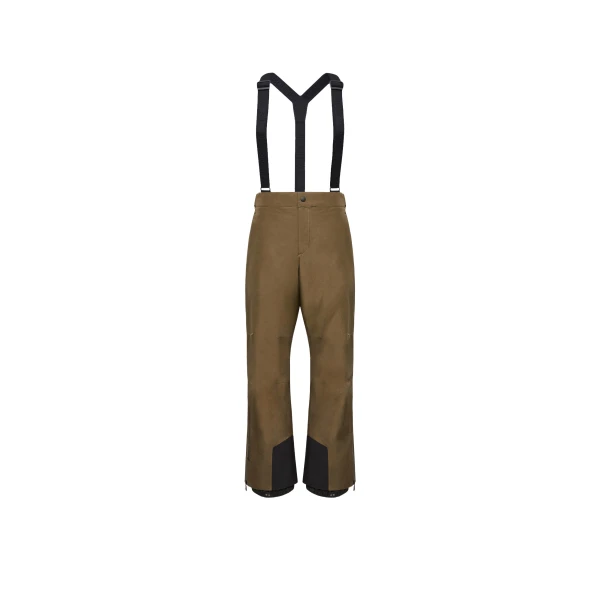 Moncler Insulated GORE-TEX Ski Bib in Olive Green | Men's Skiwear | Coveti