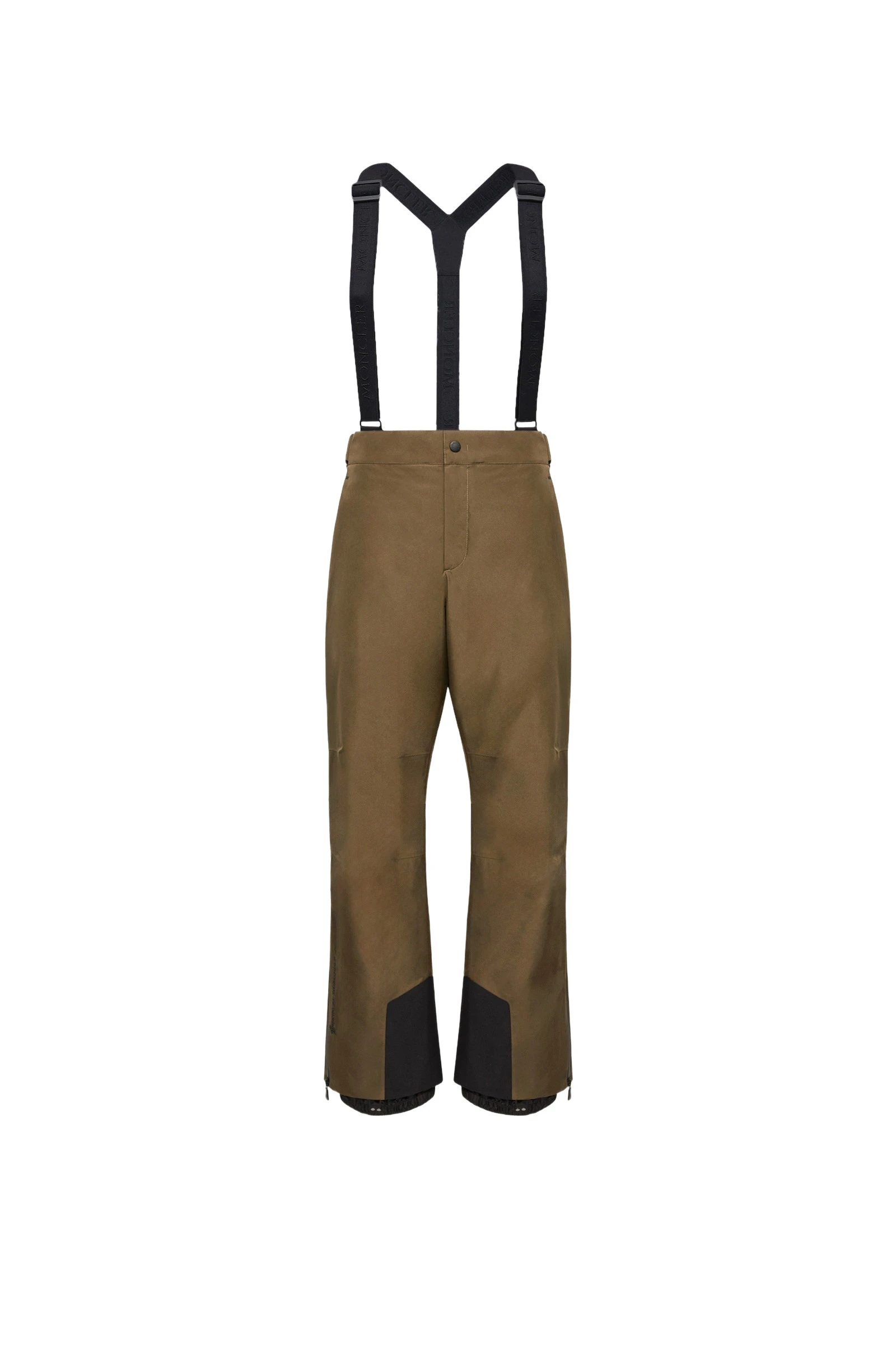 Moncler Insulated GORE-TEX Ski Bib in Olive Green Moncler Insulated GORE-TEX Ski Bib in Olive Green | Men's Skiwear | Coveti