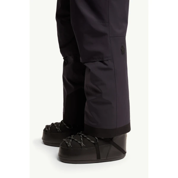 Moncler Insulated Ski Bib in Navy Blue, view 6 | Men's Skiwear | Coveti