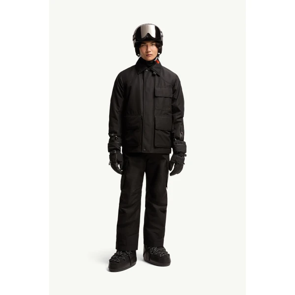 Moncler Insulated Ski Trousers in Black, view 2 | Men's Skiwear | Coveti