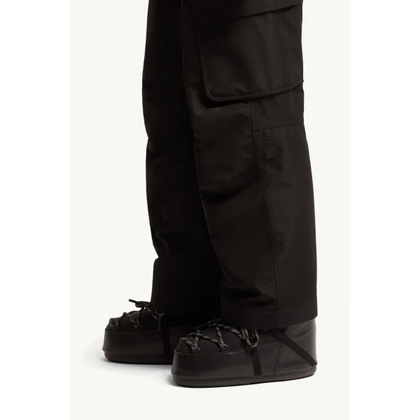 Moncler Insulated Ski Trousers in Black, view 3 | Men's Skiwear | Coveti