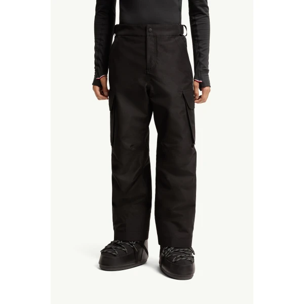 Moncler Insulated Ski Trousers in Black, view 4 | Men's Skiwear | Coveti