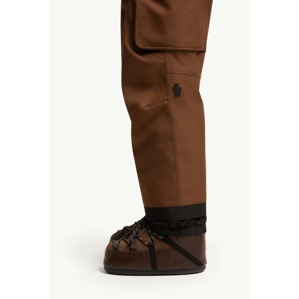 Moncler Insulated Ski Trousers in Brown, view 3 | Men's Skiwear | Coveti