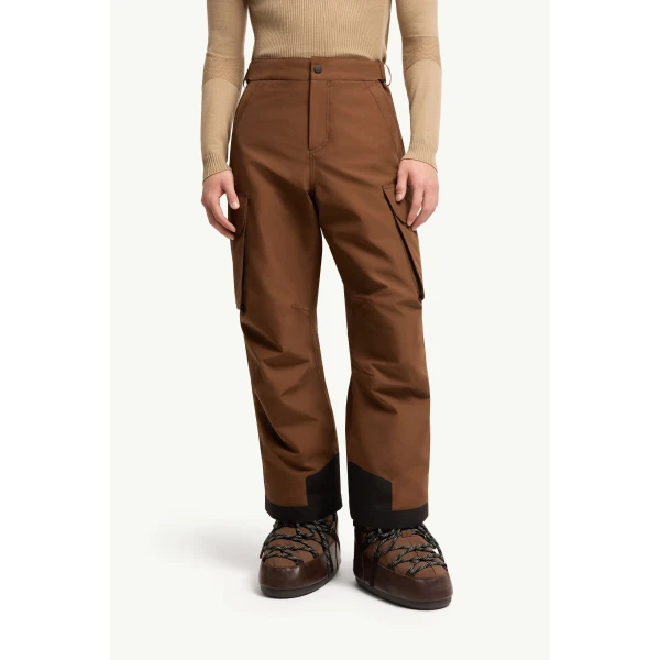Moncler Insulated Ski Trousers in Brown, view 4 | Men's Skiwear | Coveti