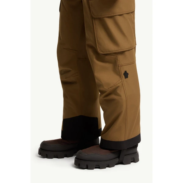Moncler Insulated Ski Trousers in Light Brown, view 3 | Men's Skiwear | Coveti