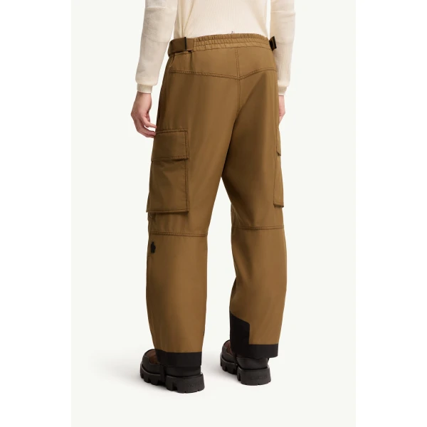 Moncler Insulated Ski Trousers in Light Brown, view 5 | Men's Skiwear | Coveti