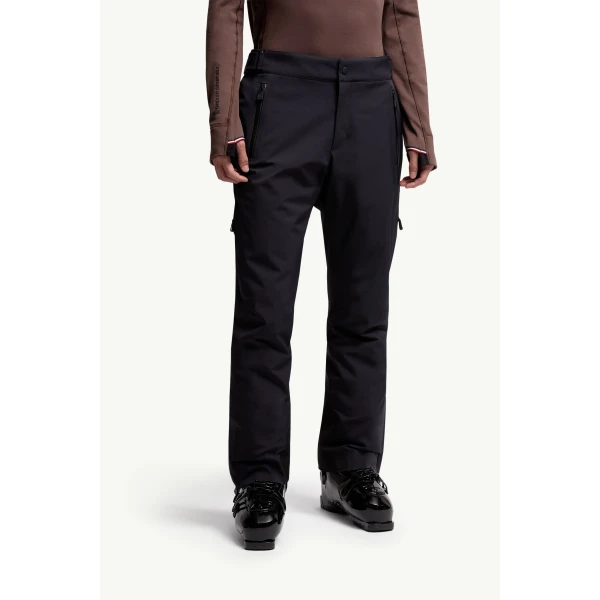 Moncler Insulated Ski Trousers in Navy Blue, view 4 | Men's Skiwear | Coveti