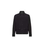 Moncler Interlock Long Sleeve Shirt in Navy Blue | Men's Shirts | Coveti
