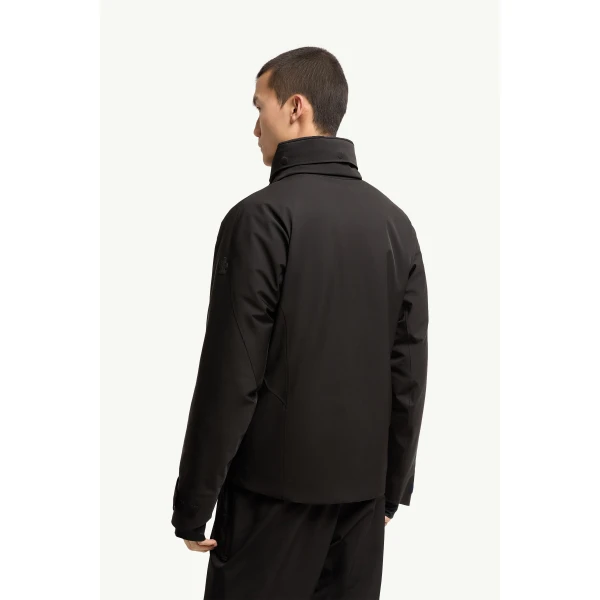 Moncler Irrenberg Hooded Insulated Ski Jacket in Black, view 5 | Men's Skiwear | Coveti