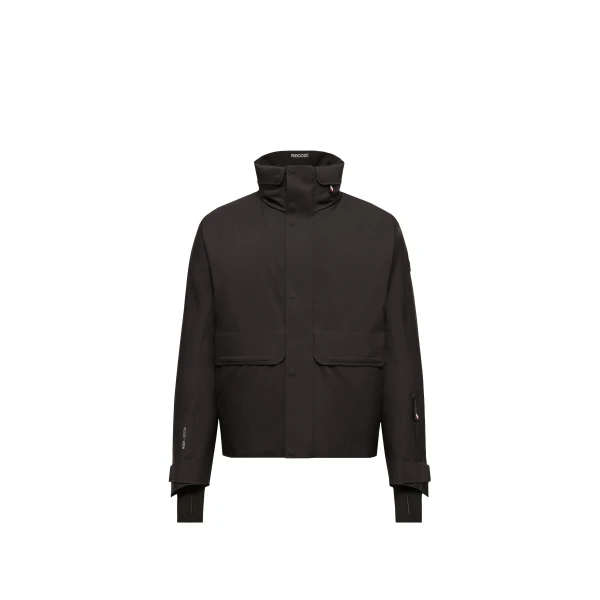 Moncler Irrenberg Hooded Insulated Ski Jacket in Black | Men's Skiwear | Coveti