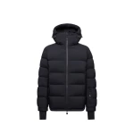 Moncler Isorno Hooded Insulated Ski Jacket in Black | Men's Skiwear | Coveti