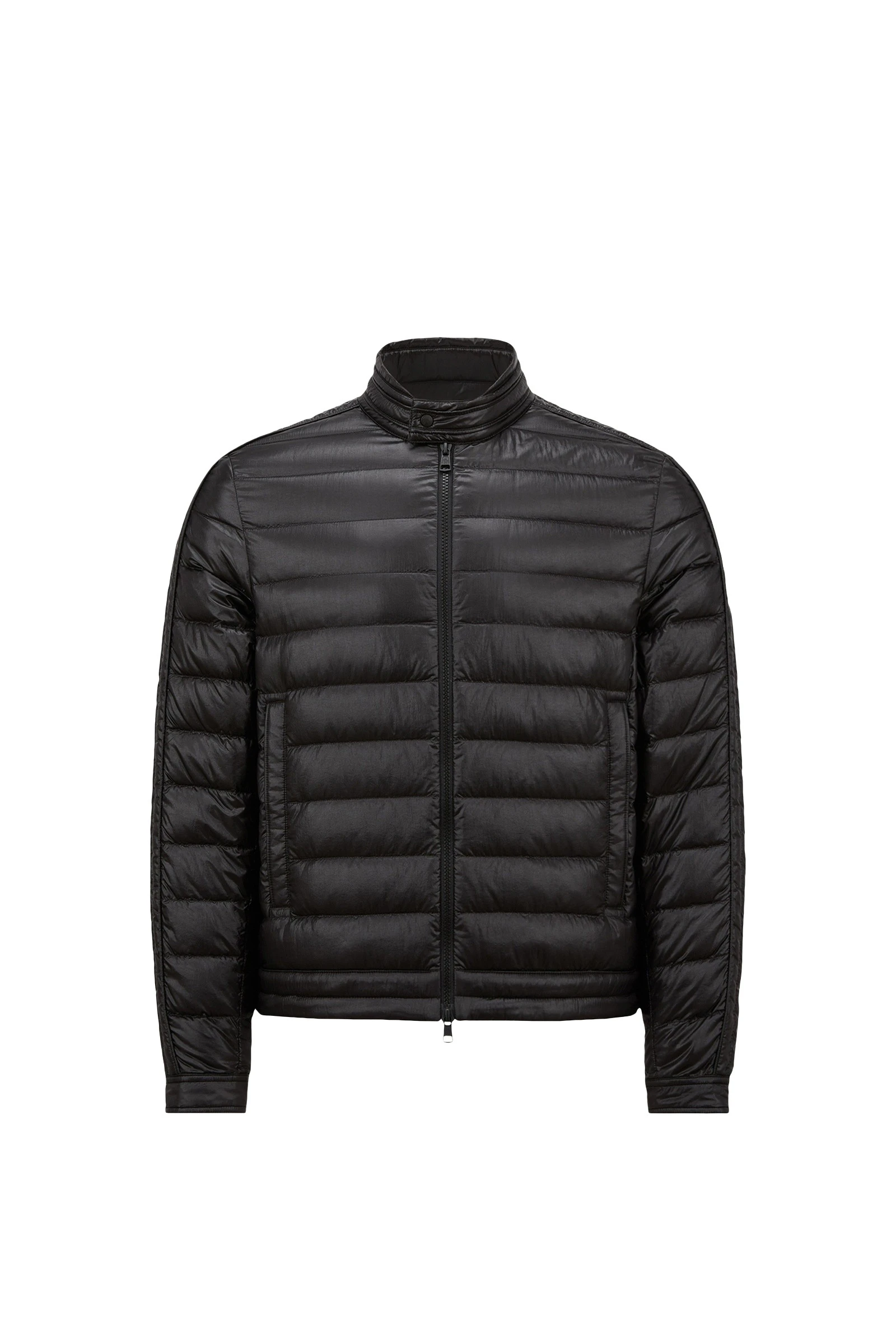 Moncler Jacobus Down Biker Jacket in Black Moncler Jacobus Down Biker Jacket in Black | Men's Jackets | Coveti