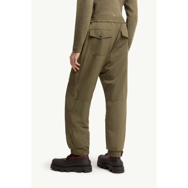 Moncler Jogging Trousers in Olive Green, view 5 | Men's Trousers | Coveti