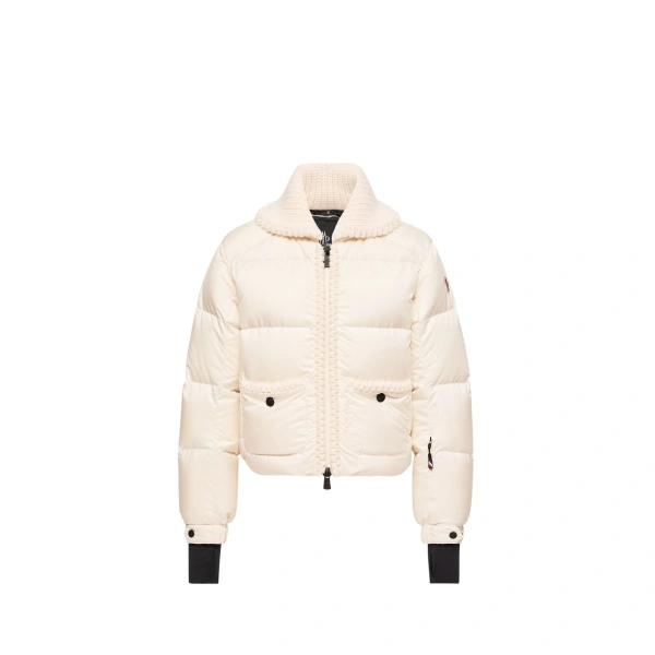 Jolie Wool-Trimmed Insulated Ski Jacket in White