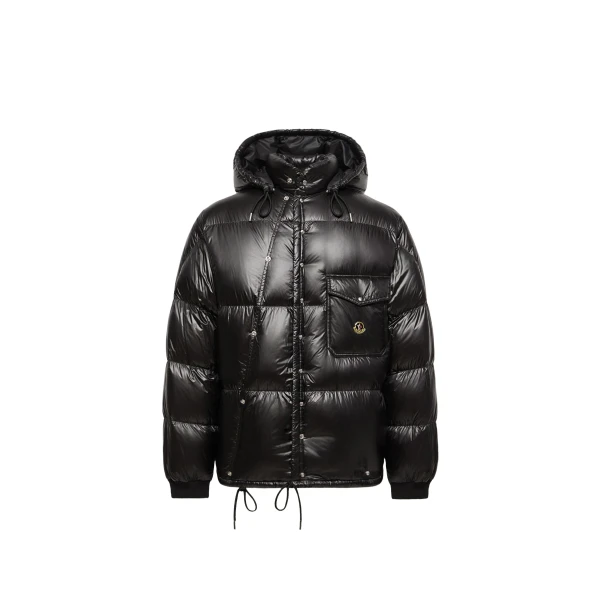 Moncler Karakorum Hooded Short Down Jacket in Black | Men's Jackets | Coveti