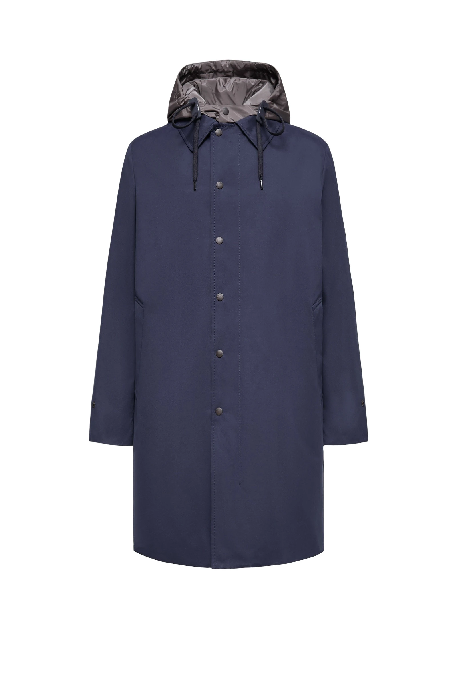 Moncler Kervoyal Hooded Long Down Parka Jacket in Navy Blue Moncler Kervoyal Hooded Long Down Parka Jacket in Navy Blue | Men's Coats | Coveti