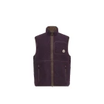 Moncler Knit Gilet in Dark Purple | Men's Knitwear | Coveti