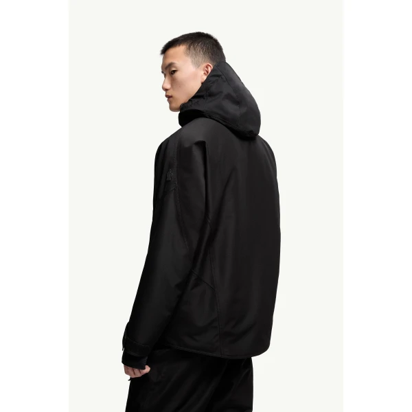 Moncler Lambir Hooded GORE-TEX Ski Jacket in Black, view 5 | Men's Skiwear | Coveti