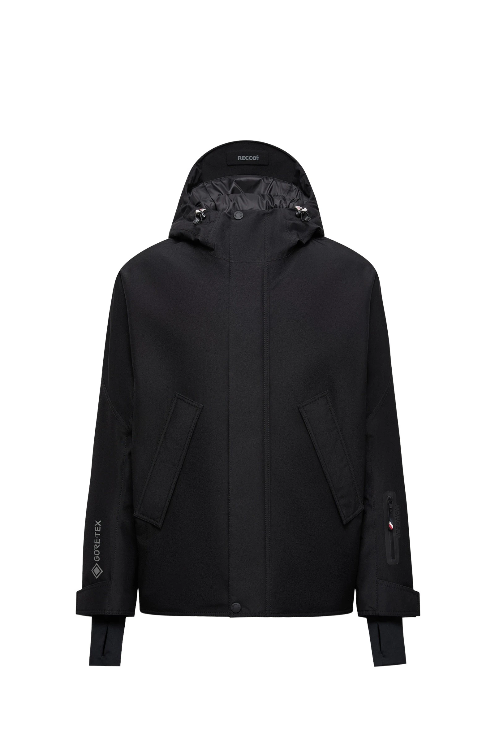 Moncler Lambir Hooded GORE-TEX Ski Jacket in Black Moncler Lambir Hooded GORE-TEX Ski Jacket in Black | Men's Skiwear | Coveti