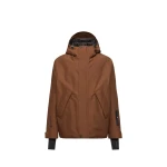 Moncler Lambir Hooded GORE-TEX Ski Jacket in Brown | Men's Skiwear | Coveti