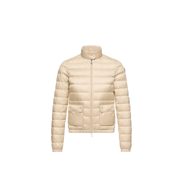 Lans Packable Short Down Jacket in Beige