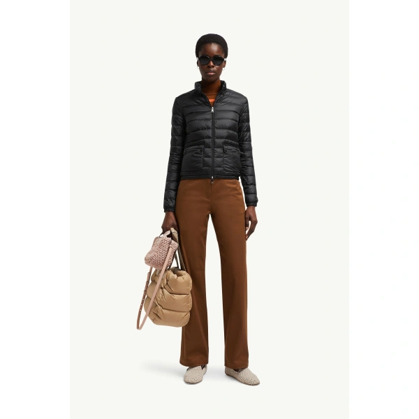 Moncler Lans Packable Short Down Jacket in Black, view 2 | Women's Puffer Jackets | Coveti