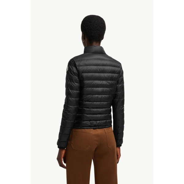 Moncler Lans Packable Short Down Jacket in Black, view 5 | Women's Puffer Jackets | Coveti
