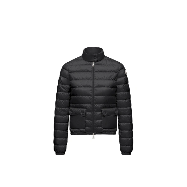 Moncler Lans Packable Short Down Jacket in Black | Women's Puffer Jackets | Coveti