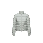 Moncler Lans Packable Short Down Jacket in Gray | Women's Puffer Jackets | Coveti