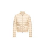 Moncler Lans Packable Short Down Jacket in Light Beige | Women's Puffer Jackets | Coveti