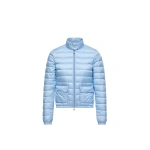 Moncler Lans Packable Short Down Jacket in Light Blue | Women's Puffer Jackets | Coveti